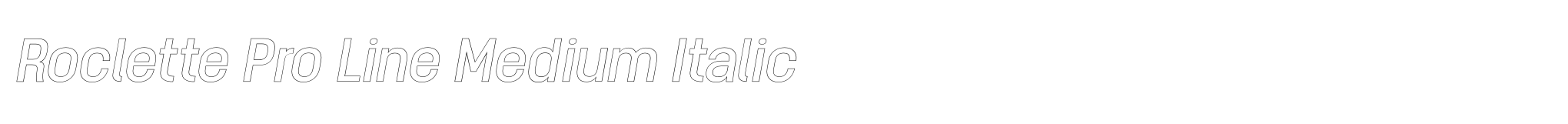 Roclette Pro Line Medium Italic image